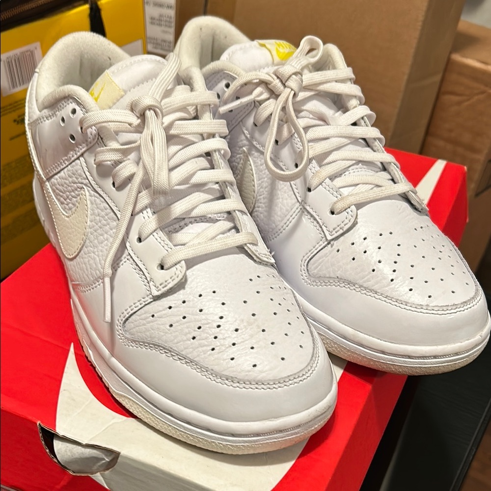 Nike White Low-Top Sneakers